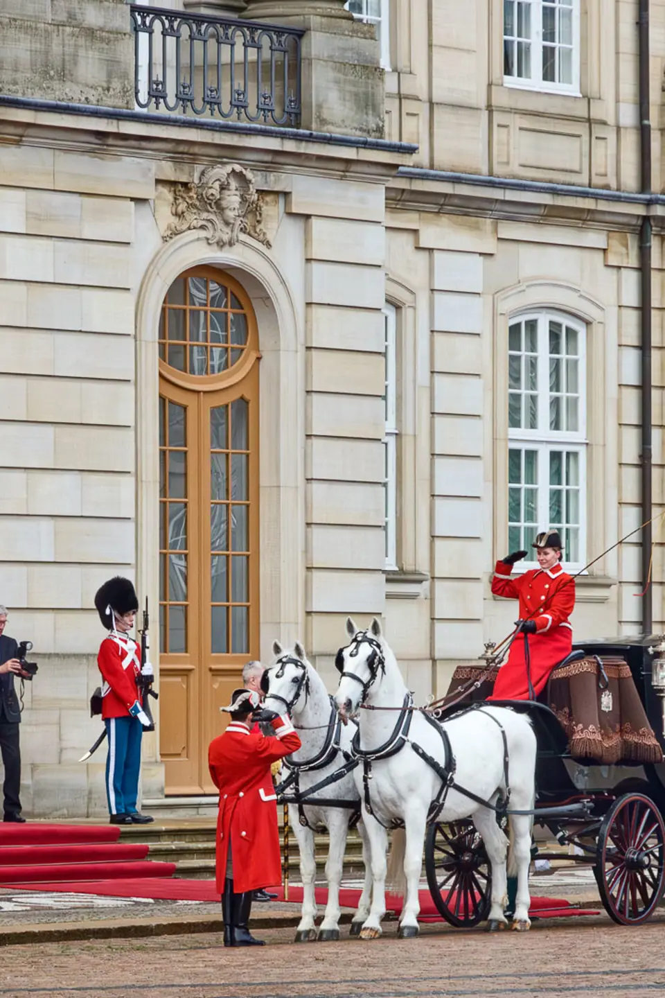 Karetkørsel ved Amalienborg Slot