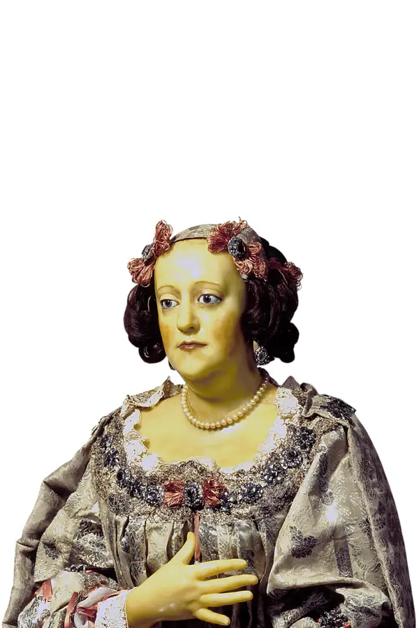 Wax figure of Sophie Amalie