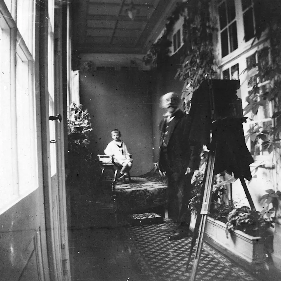 Dronningen fotograferer fotoseancen