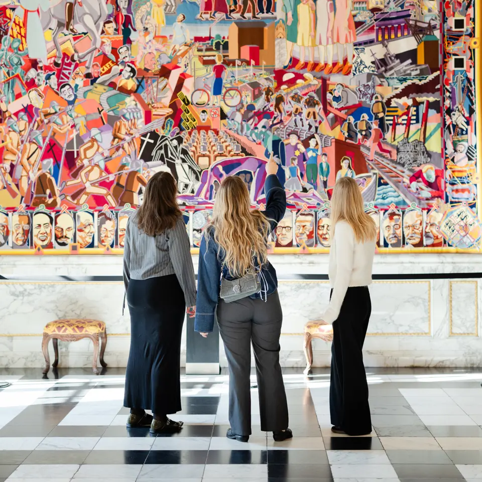 Bjørn Nørgaards gobeliner | Christiansborg Slot