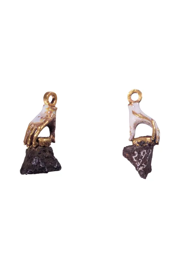 Shrapnel earrings